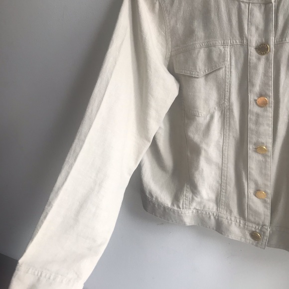 Summer blow out $20!! Ellen Tracy linen jacket, bomber style size M. - Picture 6 of 7